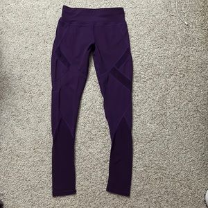purple see through leggings